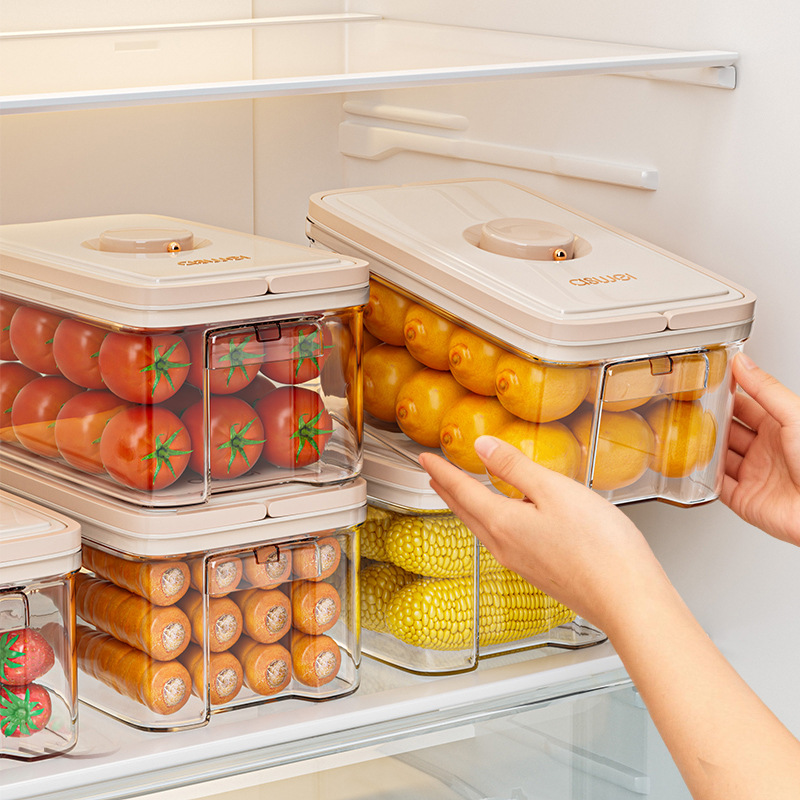 Refrigerator storage box finishing box vegetable, egg and fruit fresh-keeping box kitchen sealed frozen special storage box artifact
