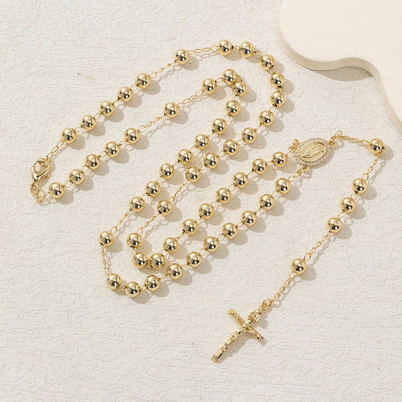 Cross necklace copper