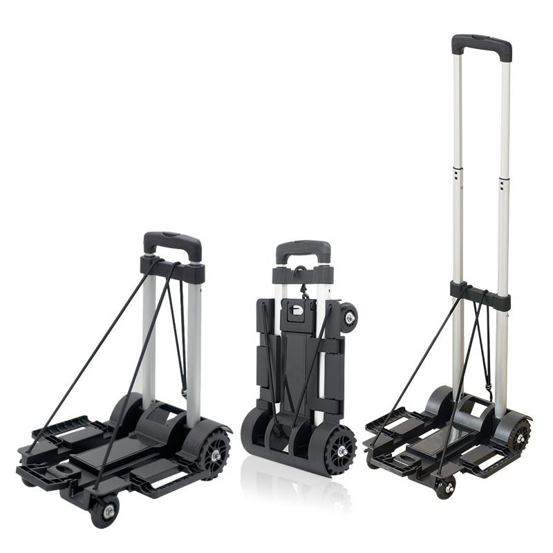 Folding trolley outdoor camping portable plastic load-bearing trolley express trolley