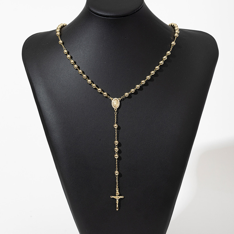 Cross necklace copper