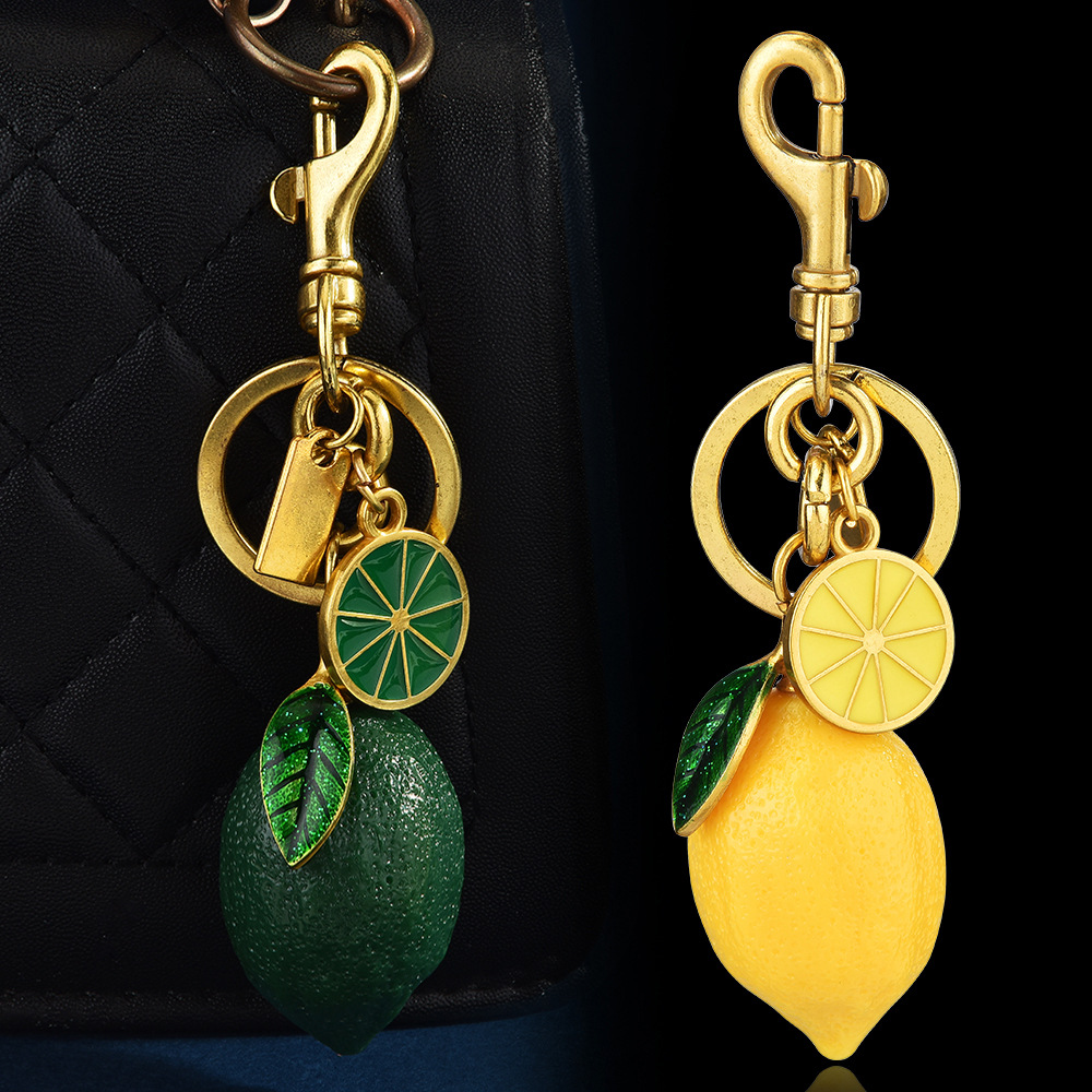 Creative resin car key chain pendant couple key chain